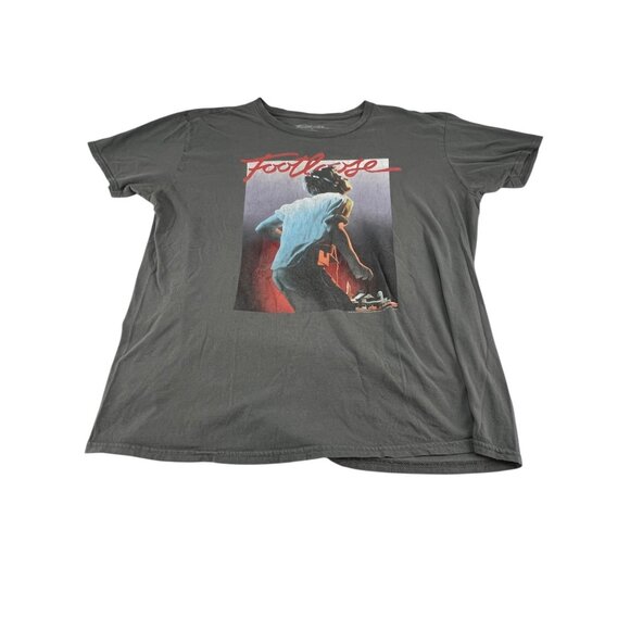 Footloose Graphic T-Shirt Gray Cotton Relaxed Fit Unisex Movie Merch XL Oversize - Picture 1 of 12